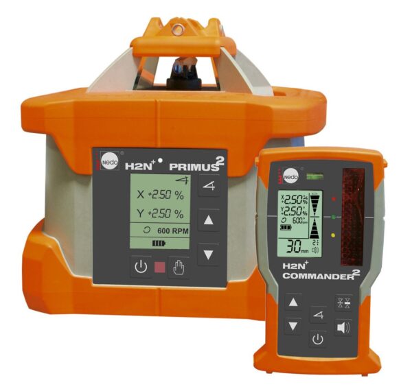 NEDO PRIMUS 2 H2N+ mit Commandor 2 – Rotations- / Neigungslaser horizontal