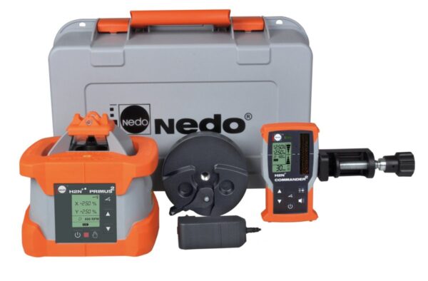 NEDO PRIMUS 2 H2N+ mit Commandor 2 – Rotations- / Neigungslaser horizontal
