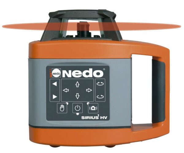 NEDO SIRIUS 1 HV (MAXX) im Set mit Kurbelstativ und Flexilatte – Rotationslaser horizontal vertikal