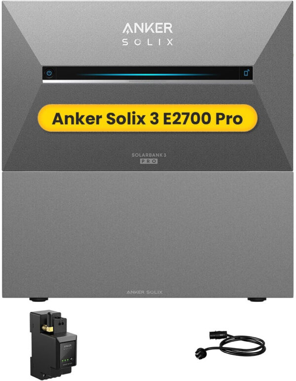 Anker SOLIX Solarbank 3 E2700 Pro + BP2700 + Smart Meter