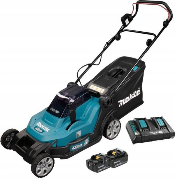 Makita DLM432 PT2 (2 x Akku 5,0 Ah und Ladegerät)