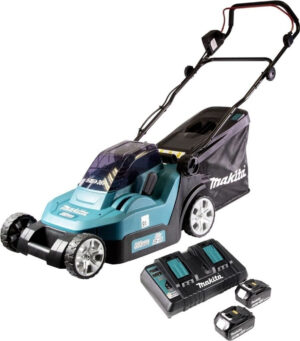 Makita DLM432 PT2 (2 x Akku 5,0 Ah und Ladegerät)