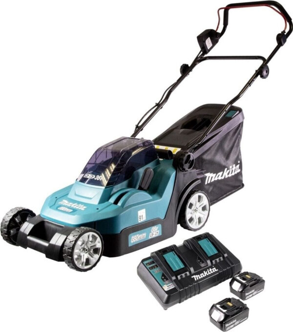 Makita DLM432 PT2 (2 x Akku 5,0 Ah und Ladegerät)