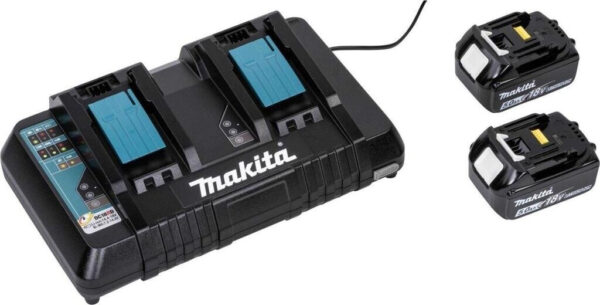 Makita DLM432 PT2 (2 x Akku 5,0 Ah und Ladegerät)