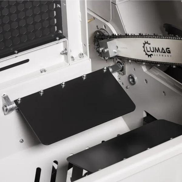 LUMAG SSA400GH-PRO/S | Benzin-Sägespaltmaschine mit Förderband & Zuführförderband