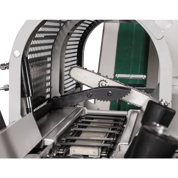 LUMAG SSA400GH-PRO/S | Benzin-Sägespaltmaschine mit Förderband & Zuführförderband