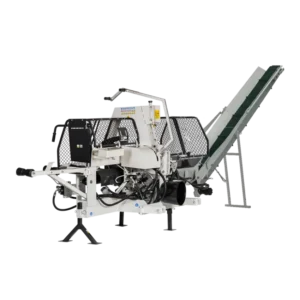 LUMAG SSA400Z | Zapfwellen-Sägespaltmaschine mit Fördenband