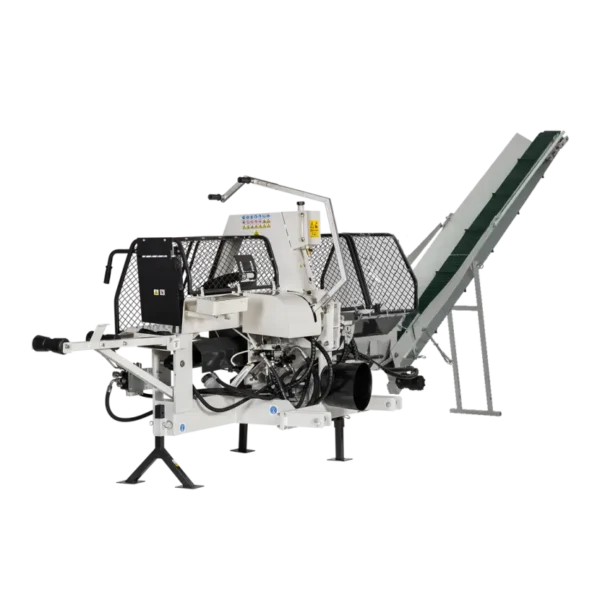 LUMAG SSA400Z | Zapfwellen-Sägespaltmaschine mit Fördenband